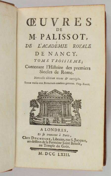 PALISSOT de MONTENOY - Théâtre et oeuvres diverses - 1763 - 3 volumes - Photo 3, livre ancien du XVIIIe siècle