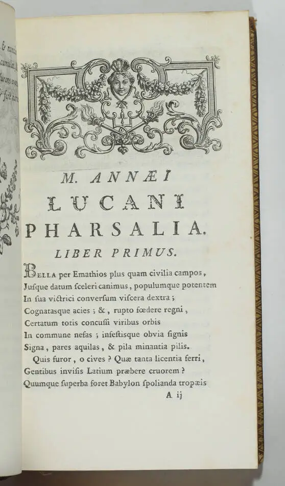 LUCAIN -  Pharsalia, cum supplemento Thomae Maii - 1767 - Photo 2, livre ancien du XVIIIe siècle