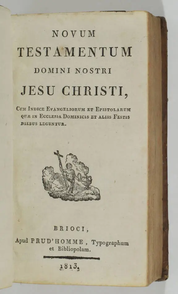 [Bretagne] Novum testamentum - Brioci (Saint Brieuc), Prud homme 1813 - Photo 0, livre ancien du XIXe siècle