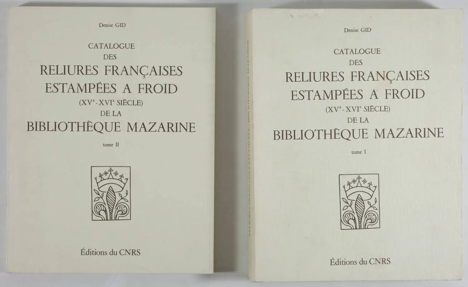 GID - Reliures françaises estampées à froid 15e-16e de la  Mazarine - 1984 - 2v - Photo 0, livre rare du XXe siècle