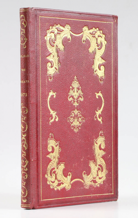 . Tableau des avocats à la cour d'Appel de Paris [pour l'année judiciaire 1872-1873], livre rare du XXe siècle