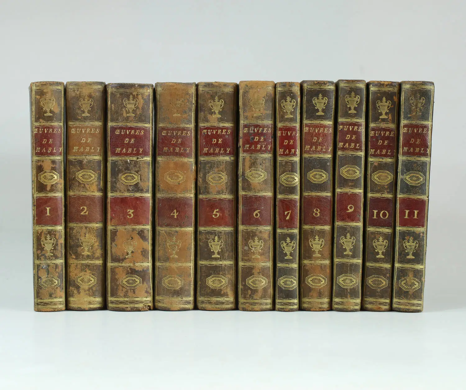 MABLY - Oeuvres politiques, philosophiques et morales Desray, An II - 11 volumes - Photo 0, livre ancien du XVIIIe siècle