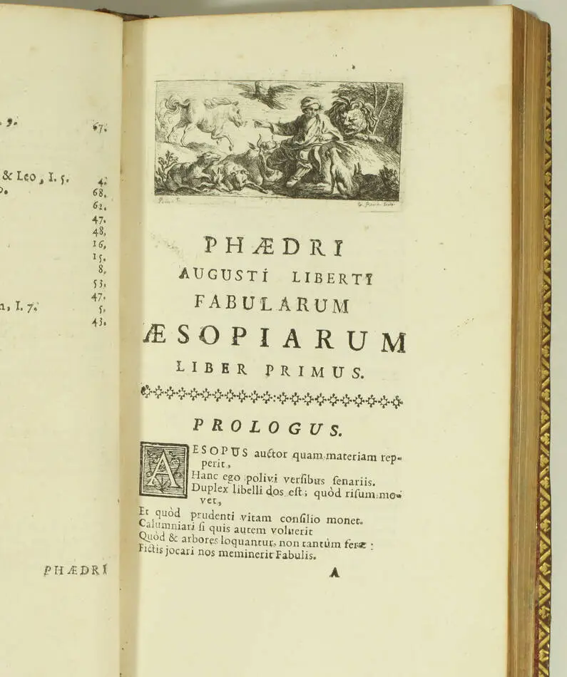 Fables d Esope - Phèdre - Avianus - Coustelier, 1742 - Figures - Photo 2, livre ancien du XVIIIe siècle