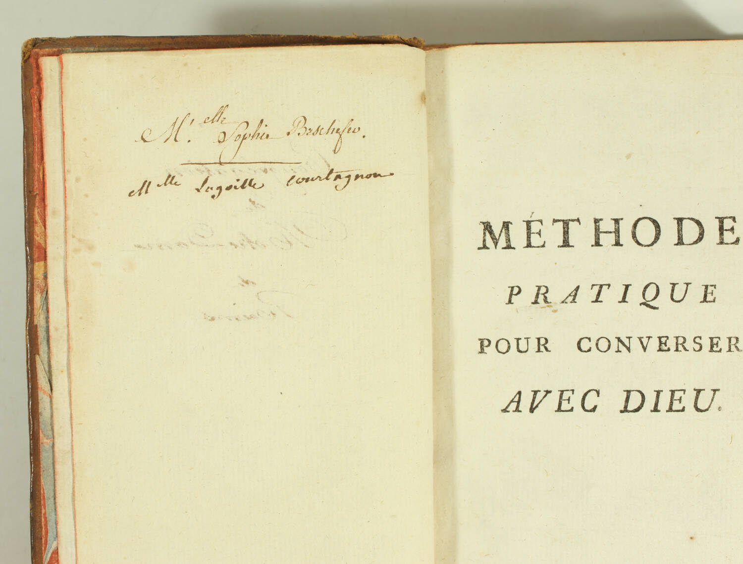 [Religion] FRANC - Méthode pratique pour converser avec Dieu - 1777 - Photo 2, livre ancien du XVIIIe siècle