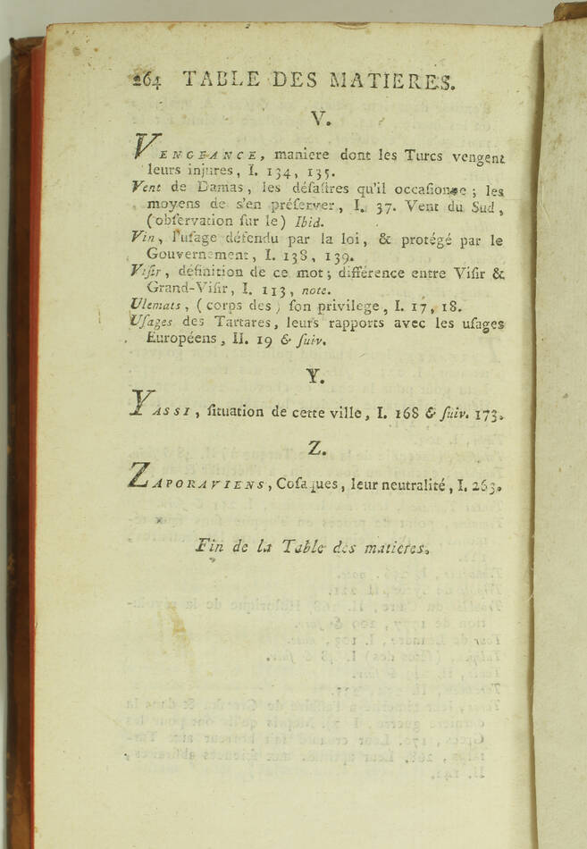 Baron de TOTT - Mémoires sur les Turcs et les Tartares - 1785 - Photo 3, livre ancien du XVIIIe siècle
