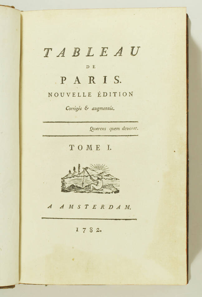 [MERCIER - Tableau de Paris - 12 volumes - 1782-1788 - Reliure d époque - Photo 1, livre ancien du XVIIIe siècle