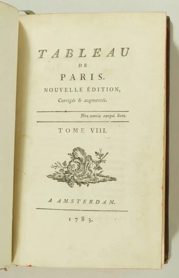 [MERCIER - Tableau de Paris - 12 volumes - 1782-1788 - Reliure d époque - Photo 2, livre ancien du XVIIIe siècle