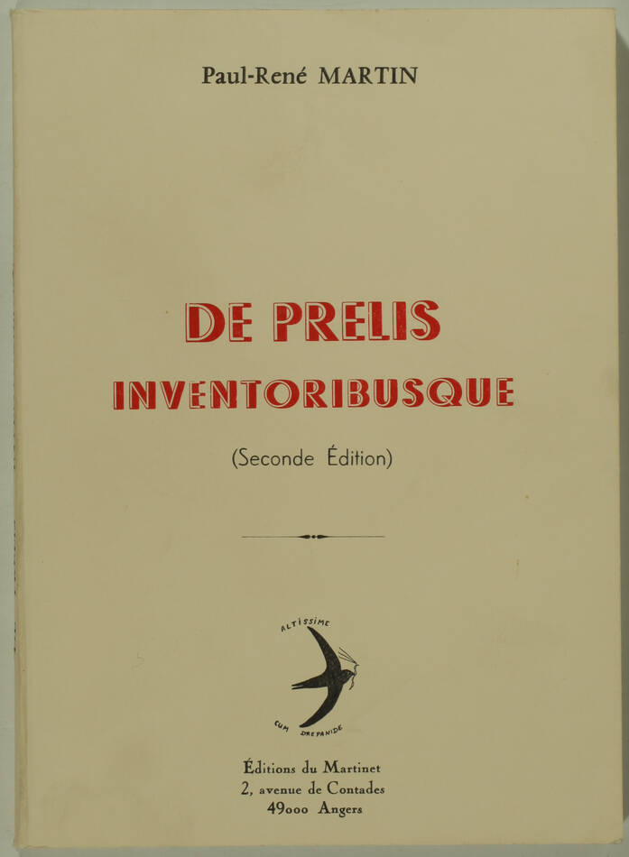 [Histoire de l imprimerie] MARTIN - De Prelis Inventoribus - 2002 - Photo 0, livre rare du XXIe siècle