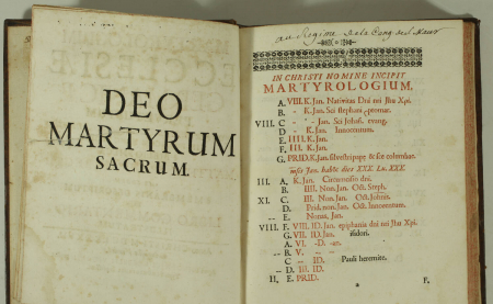 BECK - Martyrologium ecclesiae Germanicae - 1687 - Photo 2, livre ancien du XVIIe siècle