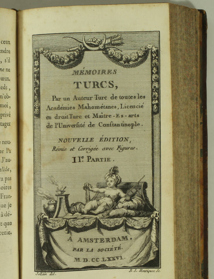 GODARD d AUCOURT - Mémoires turcs - Amsterdam, 1766 - figures - Photo 3, livre ancien du XVIIIe siècle
