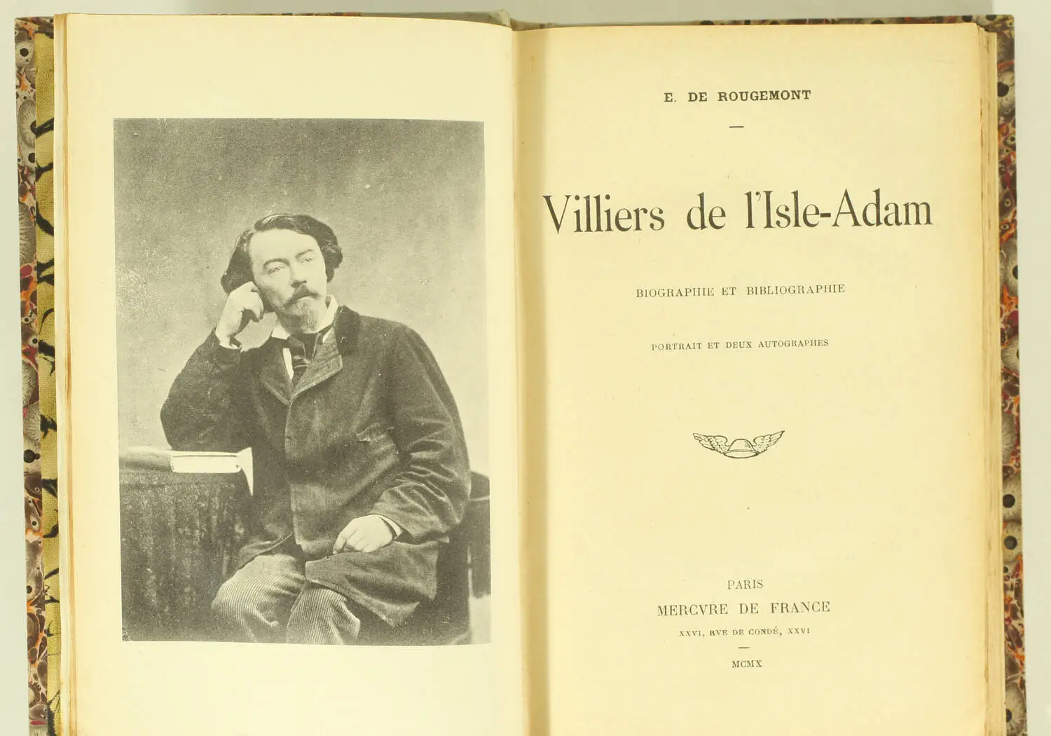 ROUGEMONT - Villiers de l Isle-Adam. Biographie et bibliographie - 1910 - Photo 1, livre rare du XXe siècle