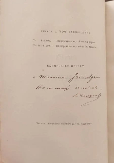 GAUTIER - Emaux et camées - Conquet, 1887 - Ill. Fraipont  - Reliure de Aussourd - Photo 4, livre rare du XIXe siècle