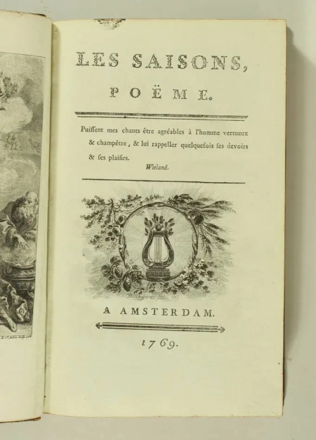 Les Saisons, poème - Amsterdam, 1769 - Photo 5, livre ancien du XVIIIe siècle