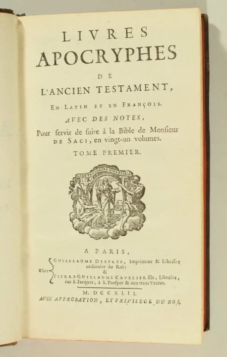 [Jansénisme] La sainte Bible 1742 - Le Maistre de Saci 23 v. avec les apocryphes - Photo 3, livre ancien du XVIIIe siècle