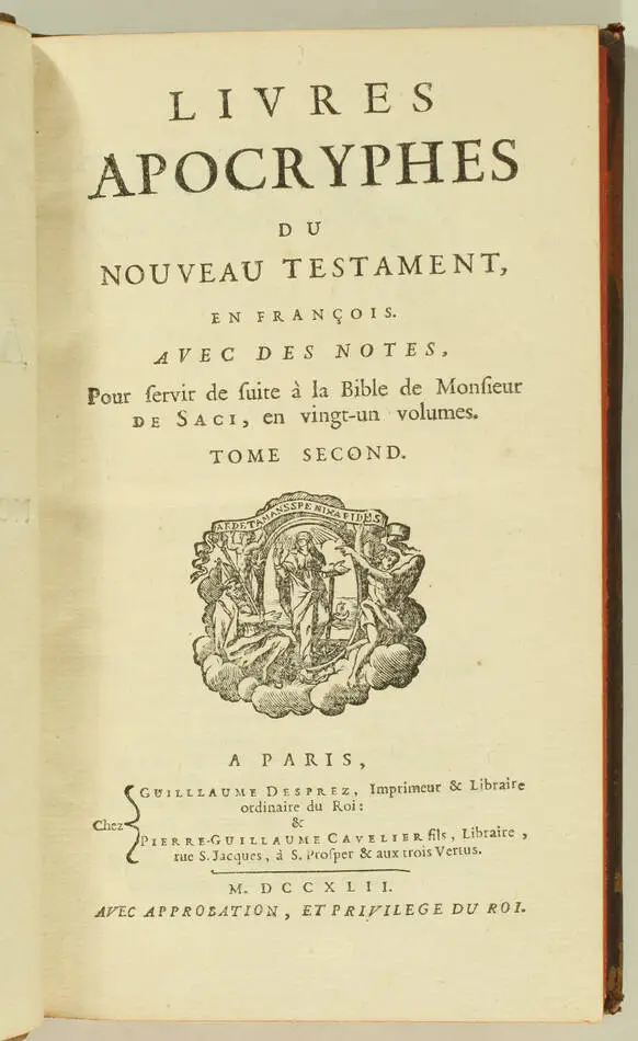 [Jansénisme] La sainte Bible 1742 - Le Maistre de Saci 23 v. avec les apocryphes - Photo 4, livre ancien du XVIIIe siècle