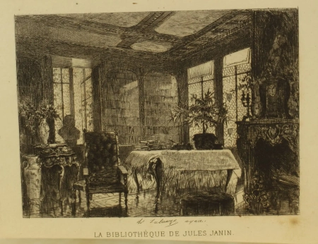 LACROIX (Paul). La bibliothèque de Jules Janin, livre rare du XIXe siècle