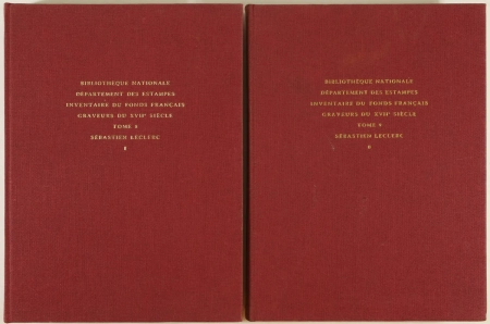 PREAUD (Maxime). Sébastien Leclerc. Inventaire du fonds français. Graveurs du XVIIe siècle, livre rare du XXe siècle