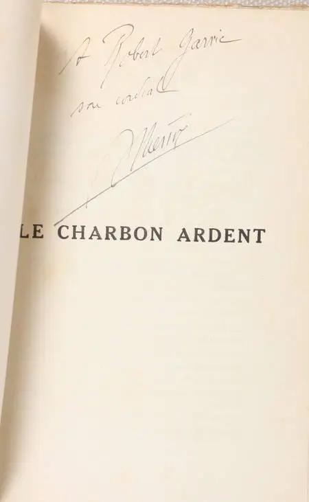 THERIVE (André). Le charbon ardent, livre rare du XXe siècle