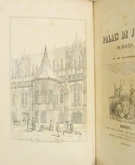 [Normandie] STABENRATH - Le palais de justice de Rouen - 1842 - Photo 1, livre rare du XIXe siècle