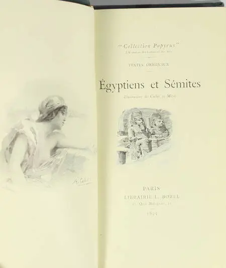 . Egyptiens et sémites, livre rare du XIXe siècle