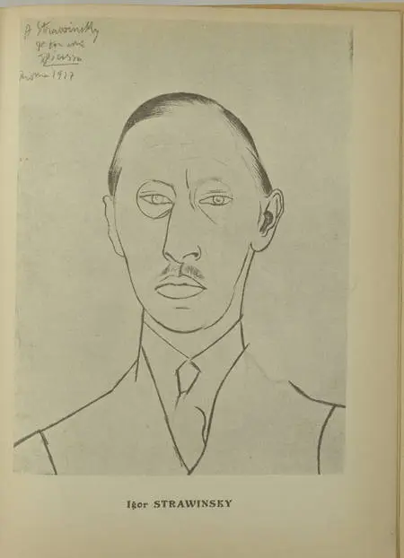 . Igor Strawinsky. Numéro spécial de la Revue Musicale, 1er décembre 1923 [Suivi du supplément musical :] Portrait, pour piano, par Emerson Whithorne, livre rare du XXe siècle