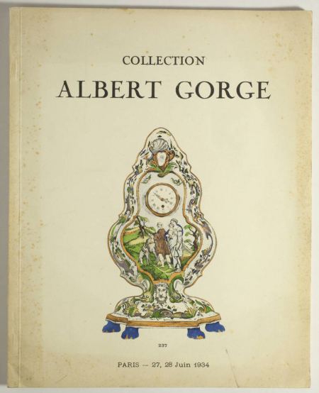 PAPE (Edouard). Collection Albert Gorge. Anciennes faïences de Rouen, livre rare du XXe siècle