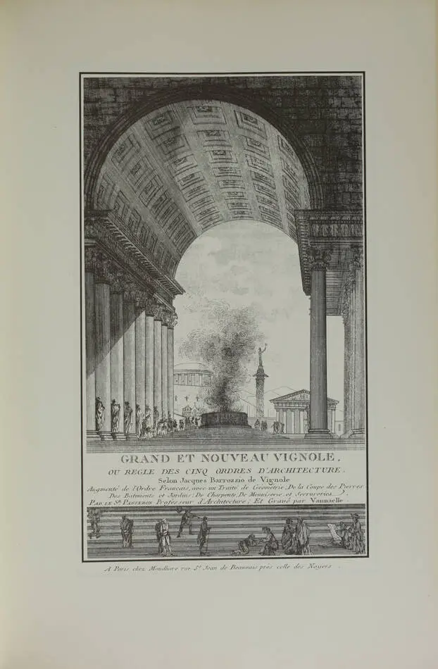VIGNOLE - Traité des cinq ordres d architecture - 1987 - Photo 2, livre rare du XXe siècle